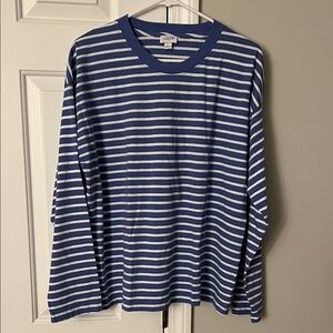 J.Crew Factory Women’s Striped T Shirt (Size L)